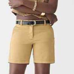NWT J CREW 7” CHINO SHORTS HEATHER BROWN SIZE 0